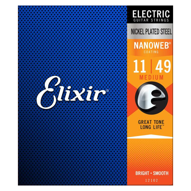 Elixir Nanoweb 011-049 Electric Guitar Strings – Pure Sound, product image from PlayMusic123.com