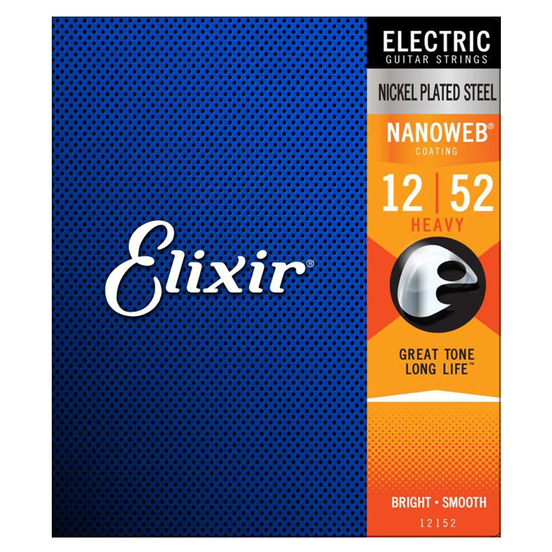 Elixir Nanoweb Heavy Electric Guitar Strings 012-052 Set, product image from Cggeorgallis