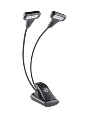 Dual-Head LED Music Stand Light with Adjustable Brightness