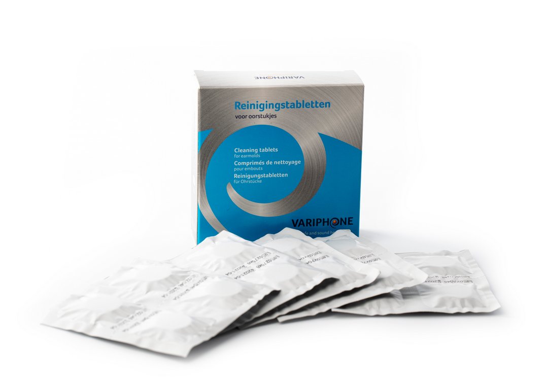 Variphone Earmold Cleaning Tablets for Crystal-Clear Sound Hygiene, product image from Cggeorgallis