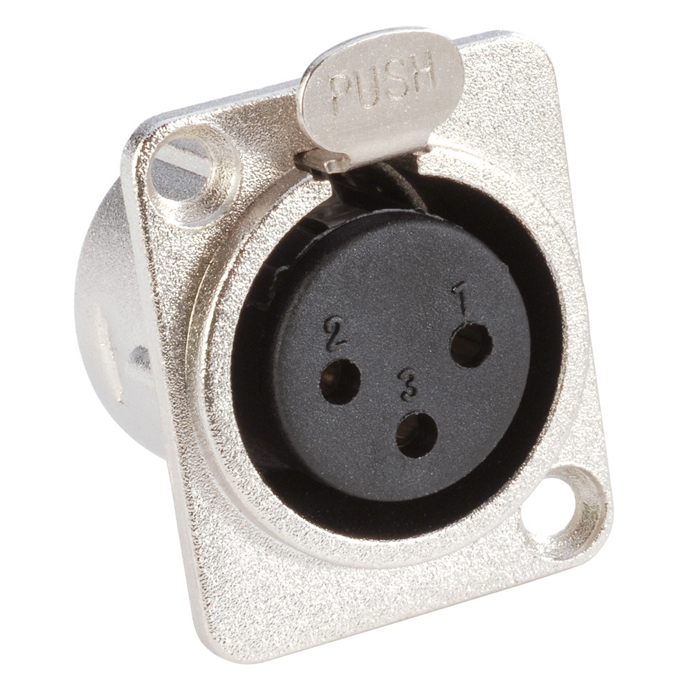 Adam Hall Durable XLR Female D-Type Chassis Connector for Superior Sound, product image from Cggeorgallis
