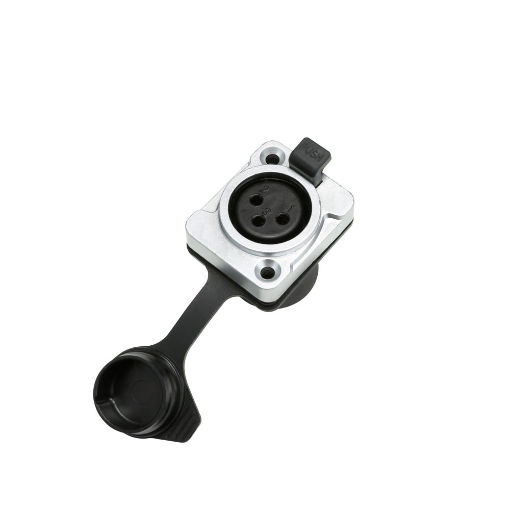 Adam Hall Weatherproof XLR Female Chassis Connector for Outdoor Use, product image from Cggeorgallis