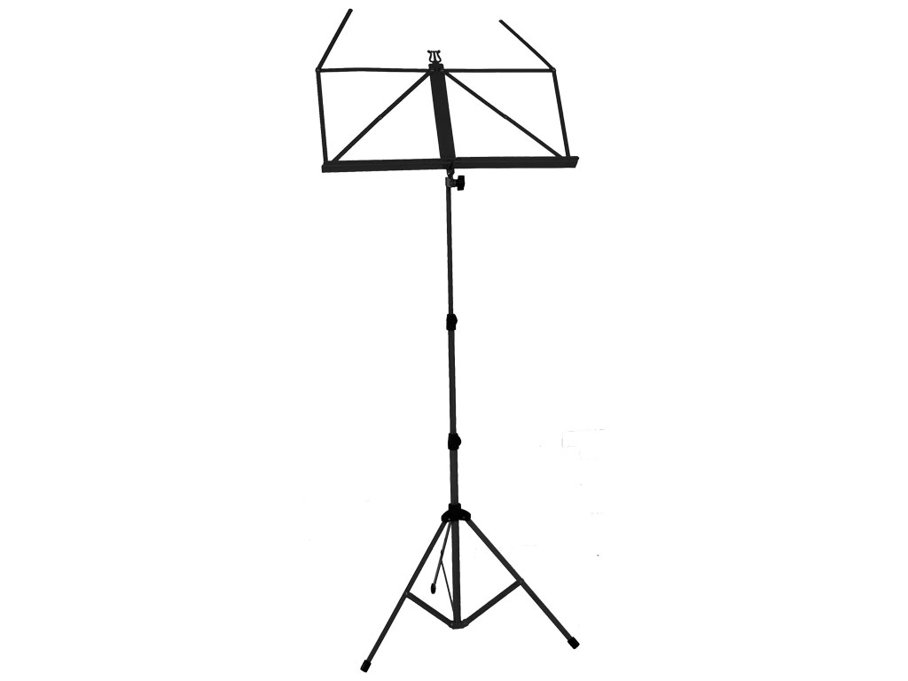 Audio Music Systems Portable Black Foldable Sheet Music Stand for Easy Transport and Setup, product image from Cggeorgallis