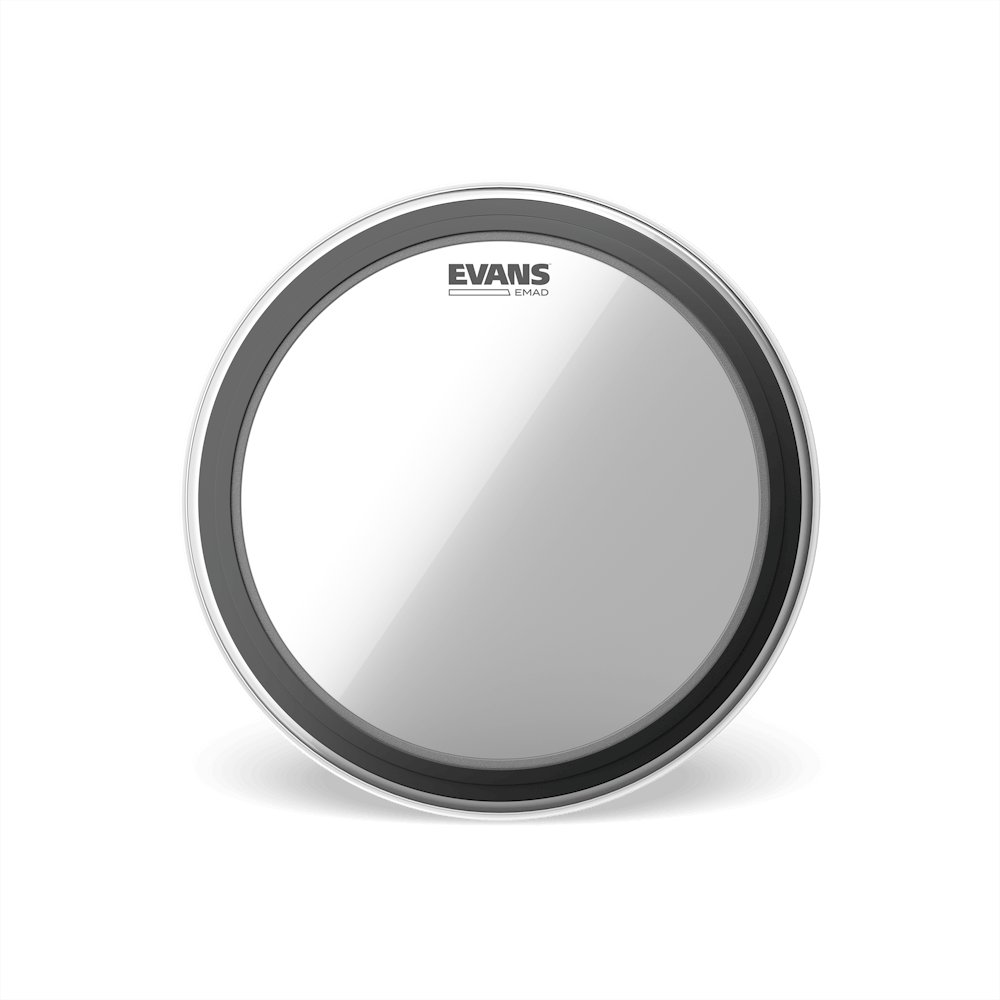 Evans 20″ EMAD Clear Bass Drumhead – Customize Your Sound Experience, product image from Cggeorgallis