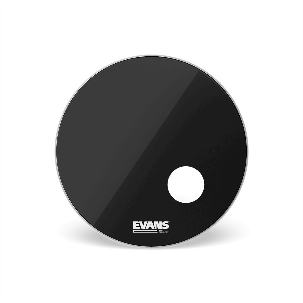 Evans EQ3 22″ Black Bass Drumhead – Punchy Resonance & Control, product image from Cggeorgallis