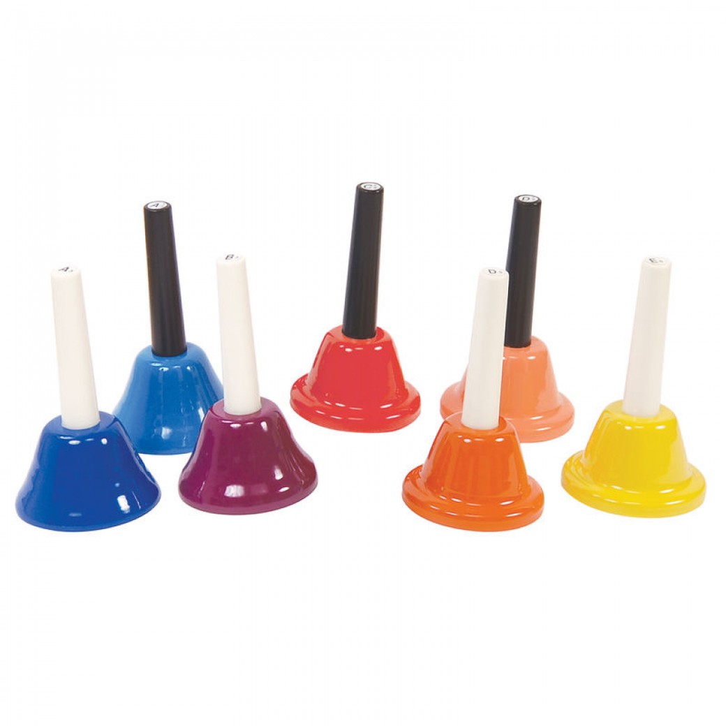 Boomwhackers Colorful Chroma-Notes Hand Bells Set: 7 Note Musical Fun, product image from Cggeorgallis