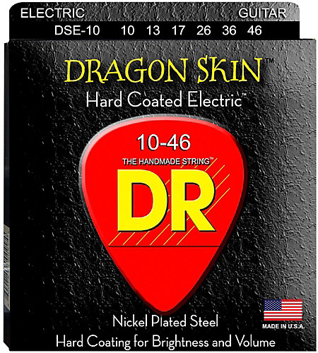 DR Strings DR Dragon Skin Electric Strings – Clear Coated Set, .010-.046, product image from Cggeorgallis