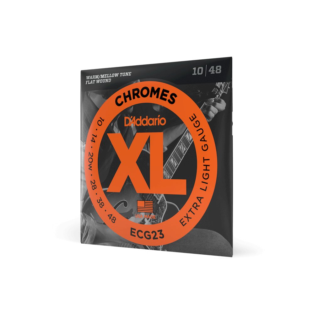 D'addario Mellow Tone 10-48 Extra Light Flat Wound Guitar Strings, product image from Cggeorgallis