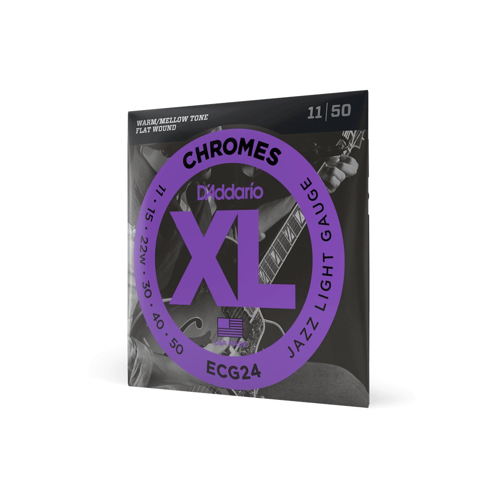 D'addario D’Addario ECG24 Chromes Flatwound Strings for Smooth Jazz Tone, product image from Cggeorgallis