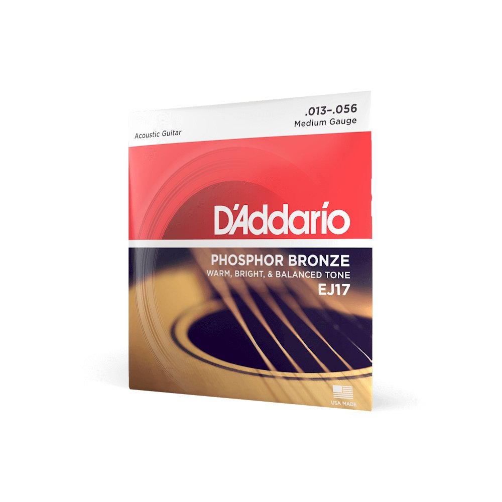 D'addario Premium Phosphor Bronze Acoustic Strings 13-56 for Rich Tone, product image from Cggeorgallis