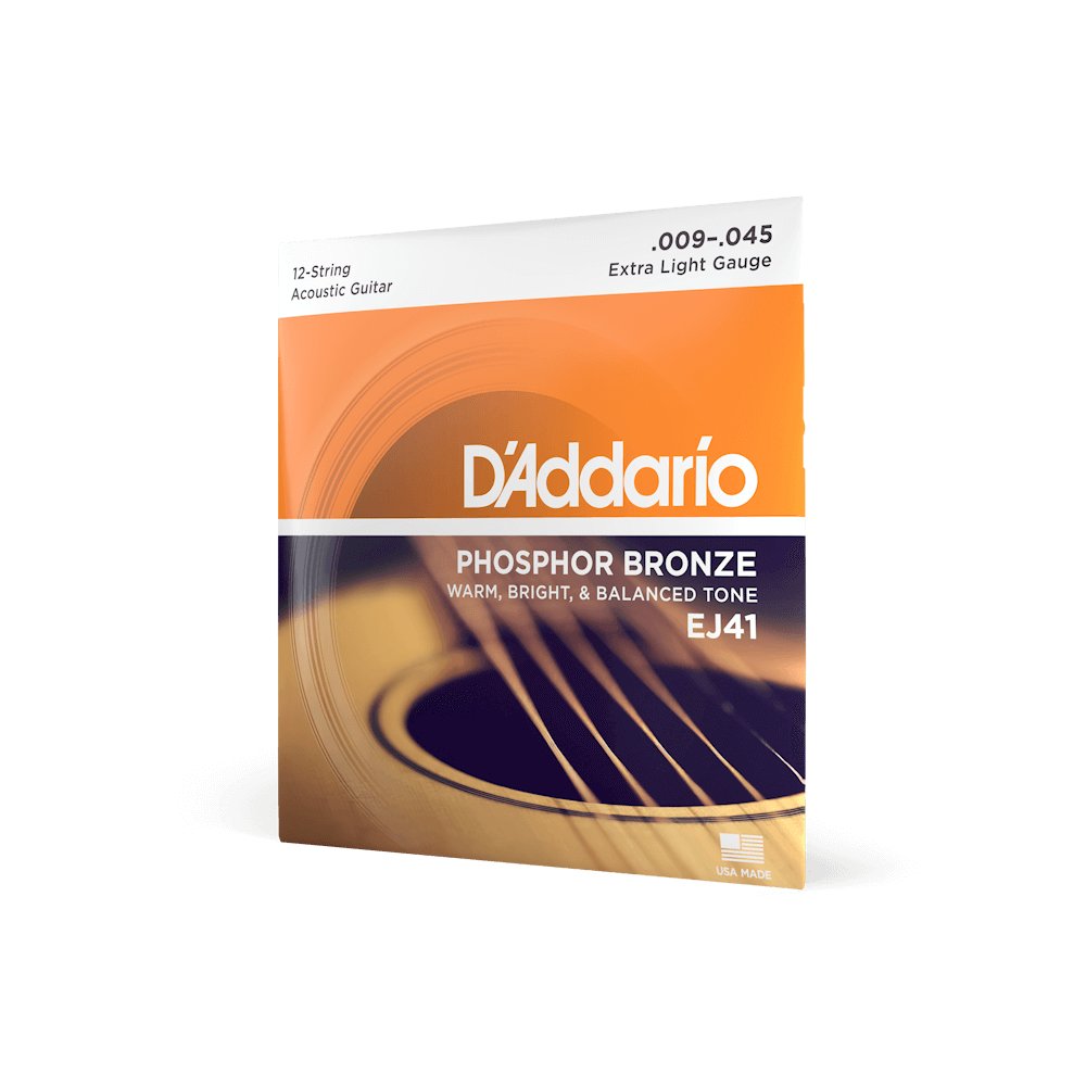 D'addario Extra Light 12-String Acoustic Guitar Strings 09-45 – D’Addario Warm Phosphor Bronze Sound, product image from Cggeorgallis