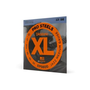 D'Addario Pro Steels Jazz Guitar Strings 13-56 for Bright Crunch