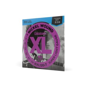 Super Light 7-String Electric Guitar Strings - D'Addario XL