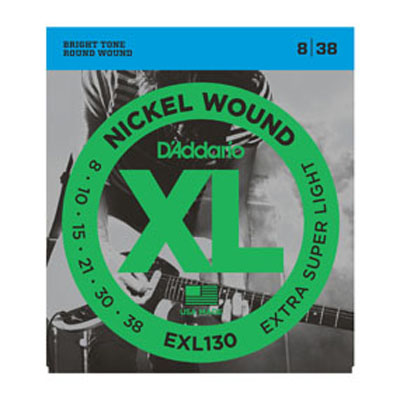 D'addario D’Addario XL Extra Super Light Guitar Strings 8-38 Set, product image from Cggeorgallis