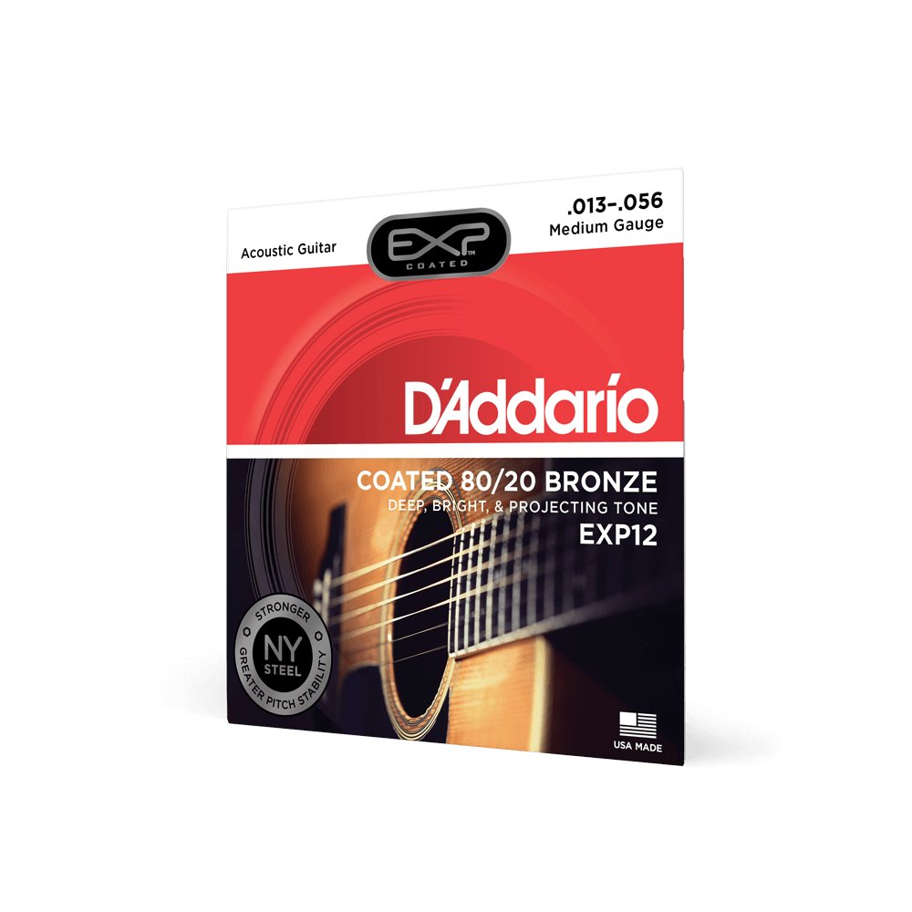 D'addario Premium 80/20 Bronze Coated Acoustic Strings 13-56 for Longevity, product image from Cggeorgallis