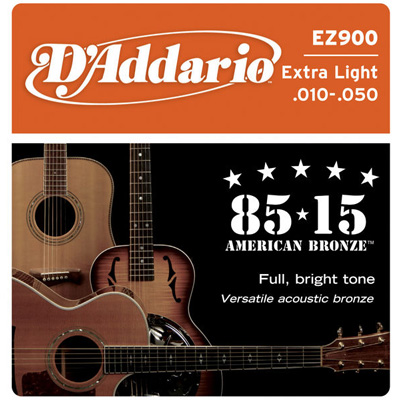 D'addario Bright Tone Extra Light Bronze Acoustic Guitar Strings 10-50, product image from Cggeorgallis