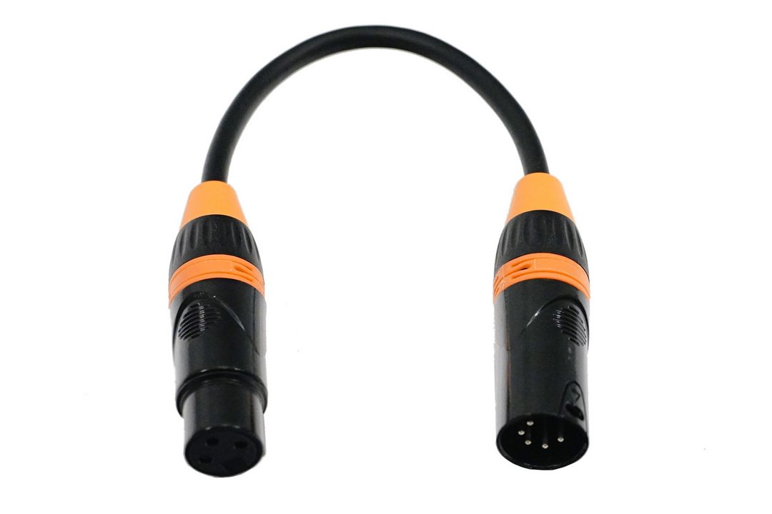 Fos Technologies Professional 3 Pin to 5 Pin DMX XLR Adapter for Lighting, product image from Cggeorgallis