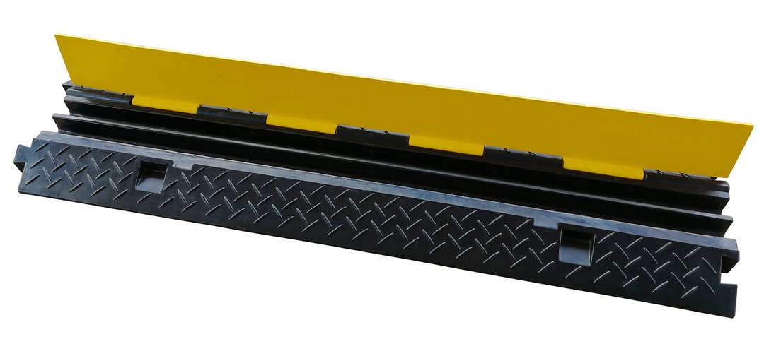 Fos Technologies Heavy-Duty 100 cm Dual Pathway Cable Ramp for Safety, product image from Cggeorgallis