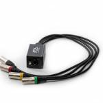 DMX Splitter Box: 1 RJ45 to 4 XLR 3-Pin Outputs