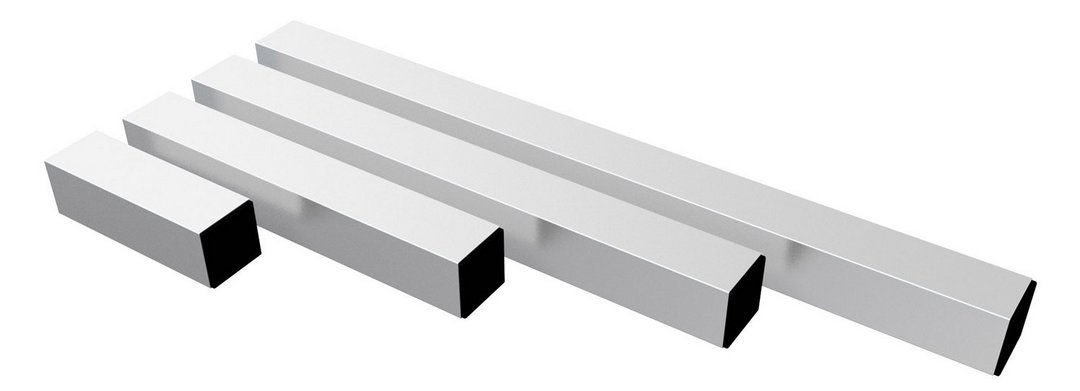 Fos Technologies Sturdy 40 cm Square Table Legs with Floor Protection Caps, product image from Cggeorgallis