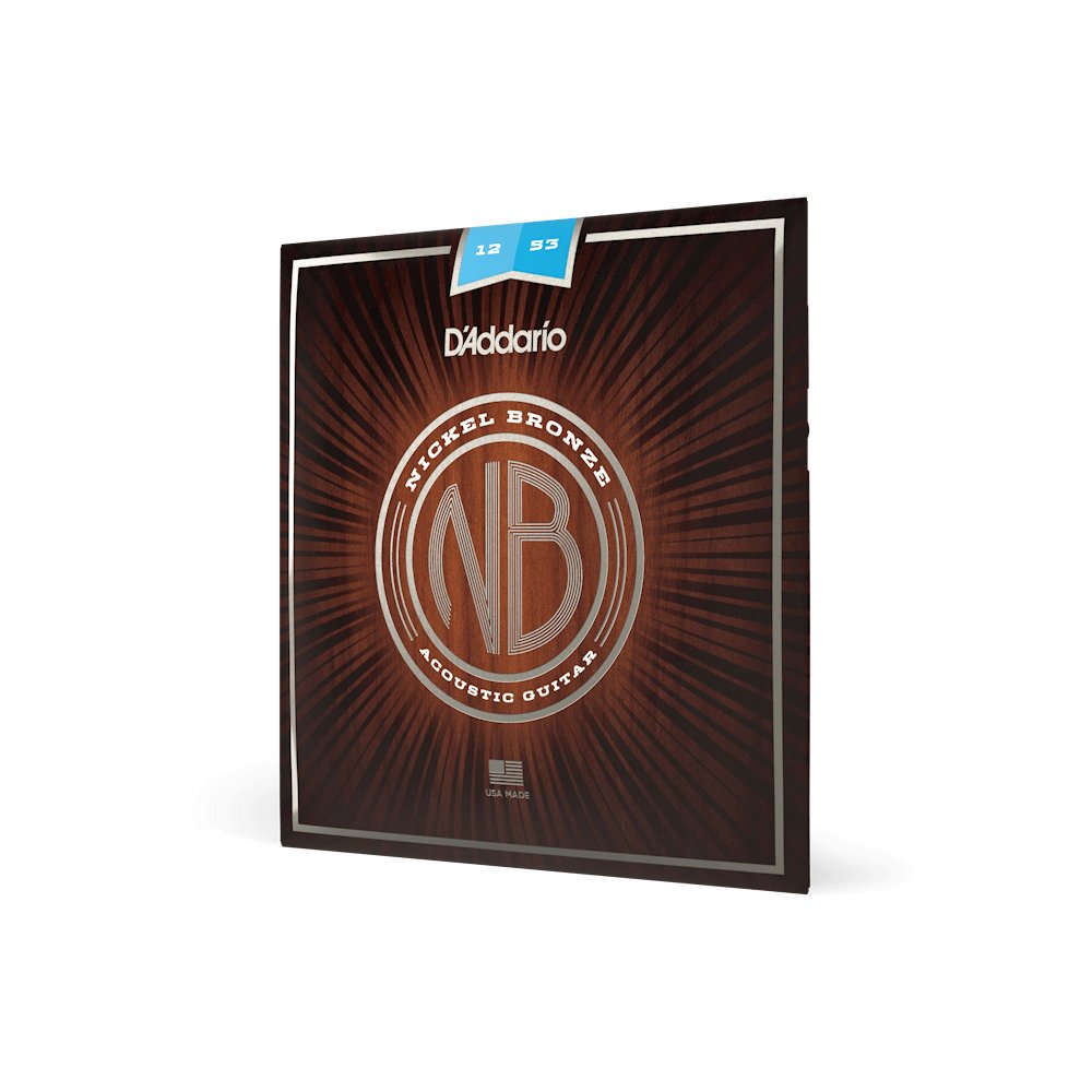 D'addario Nickel Bronze Acoustic Guitar Strings 12-53, Light Gauge Tone, product image from Cggeorgallis