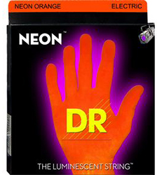 DR Strings Vibrant ORANGE DR Electric Guitar Strings 10-46 for Bold Sound, product image from Cggeorgallis