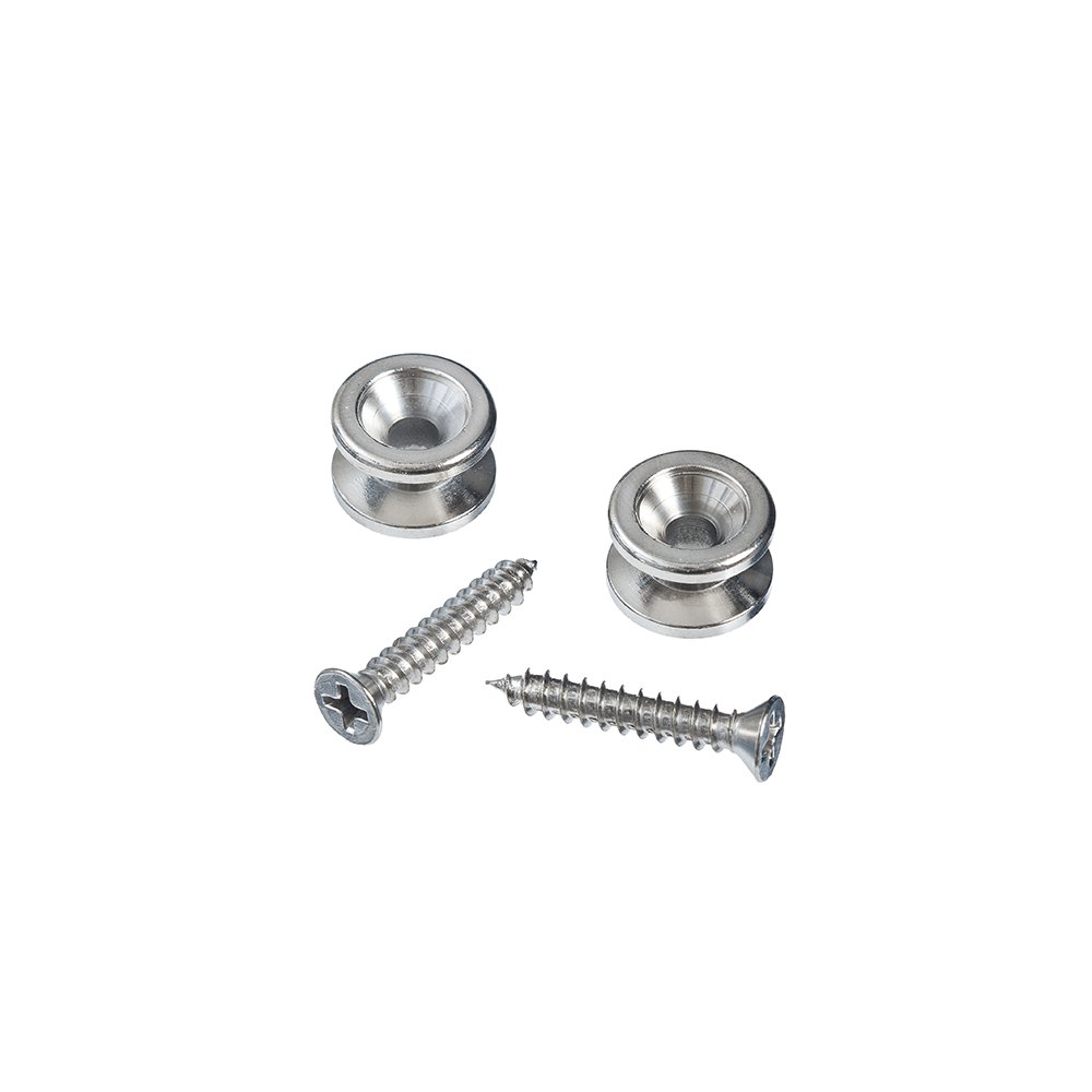 Planet Waves Premium Brass End Pins for Guitar Straps – Chrome Finish, product image from Cggeorgallis