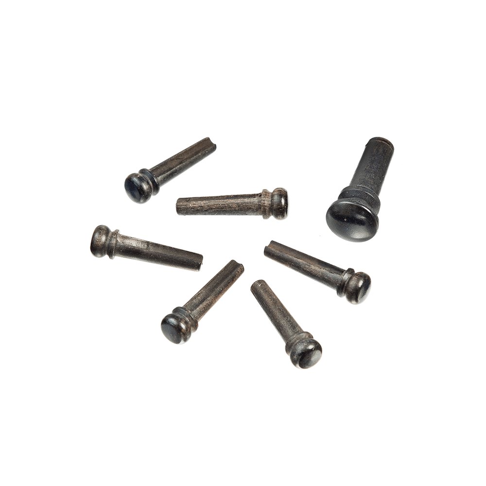 Planet Waves Ebony Bridge Pins with Inlays for Acoustic Guitar, product image from Cggeorgallis
