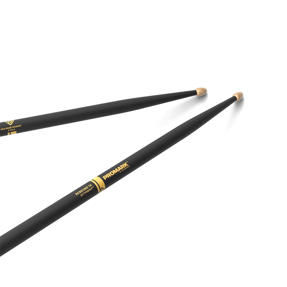 Promark Dynamic Grip Rebound 7 A Hickory Drumsticks for Agile Play, product image from Cggeorgallis