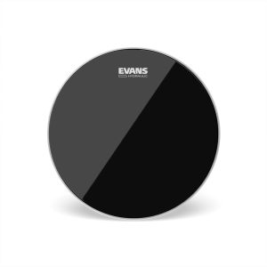 Hydraulic 12" Black Tom Drumhead for Punchy Rock Vibes
