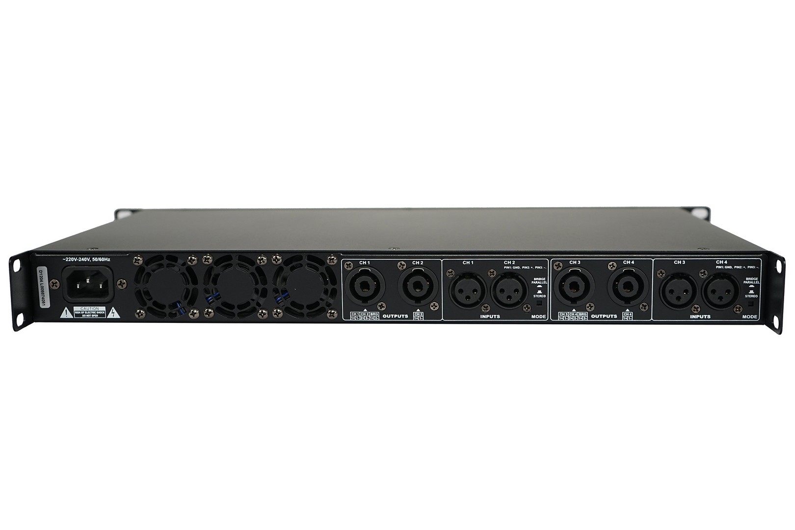 Ixos High-Performance 4-Channel Amplifier with LED VU Meter, product image from Cggeorgallis