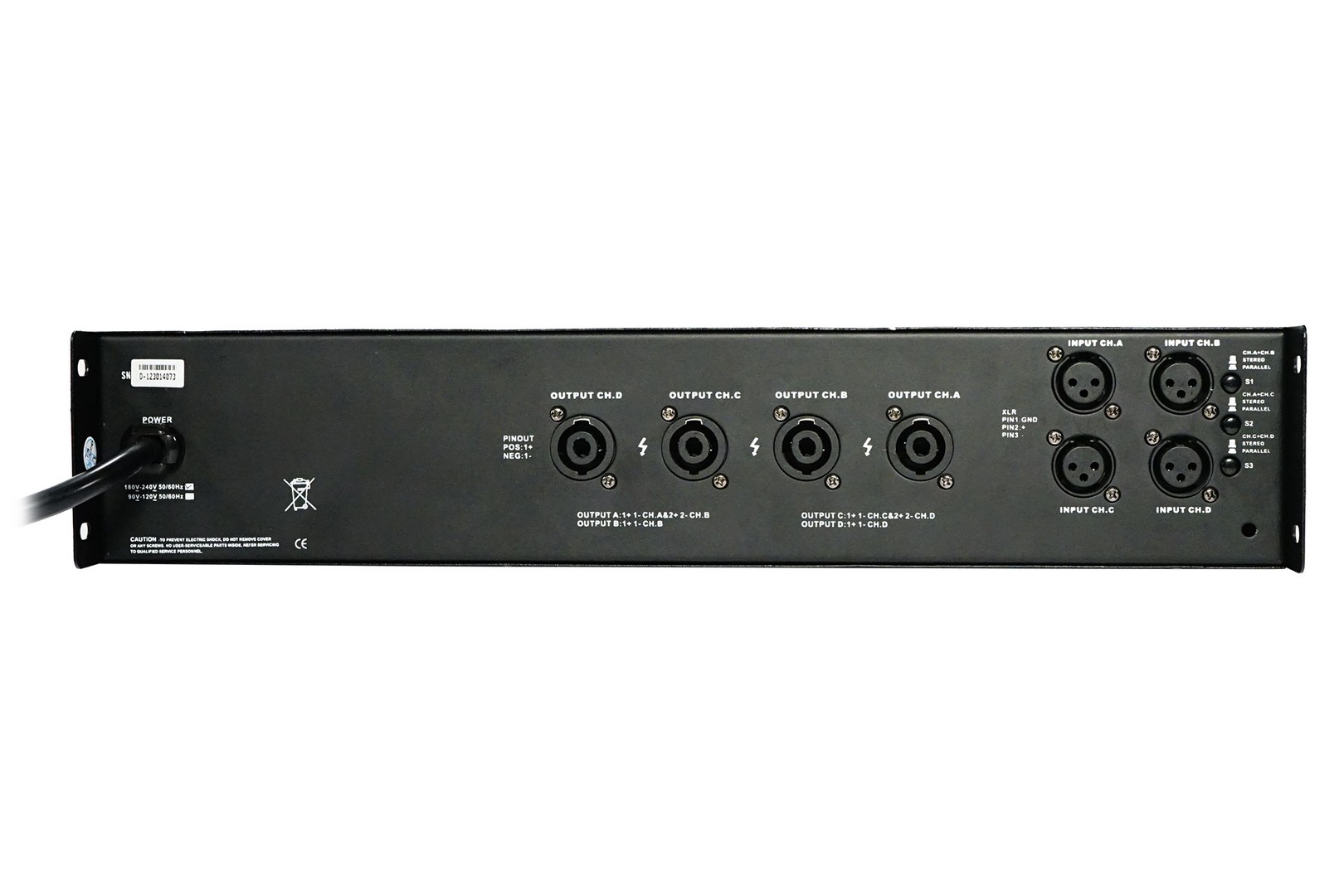 Ixos High-Performance D Class 4-Channel Amplifier – 4 x640 W Output, product image from Cggeorgallis