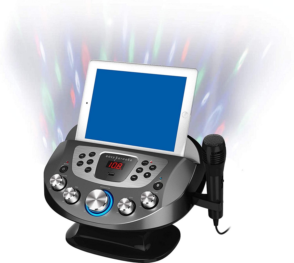 Easy Karaoke Smart Karaoke Machine with Lights & Wireless Microphone Fun, product image from Cggeorgallis