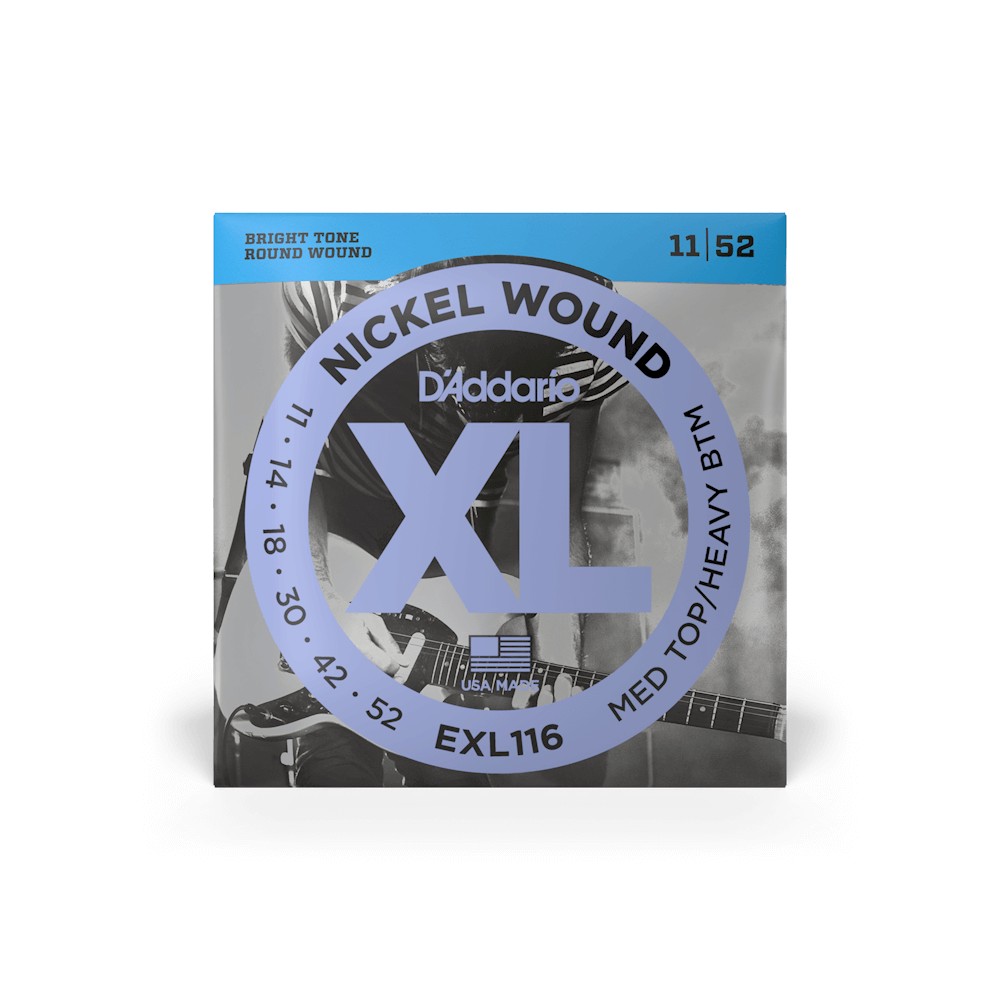 D'addario Premium 11-52 Nickel Wound Guitar Strings for Versatile Sound, product image from Cggeorgallis