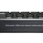 4-Channel Network Cable Extender for Audio & DMX Signals