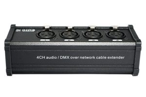 4-Channel Network Cable Extender for Audio & DMX Signals