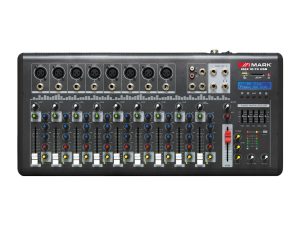 Professional 8-Channel Audio Mixer with Phantom Power Support