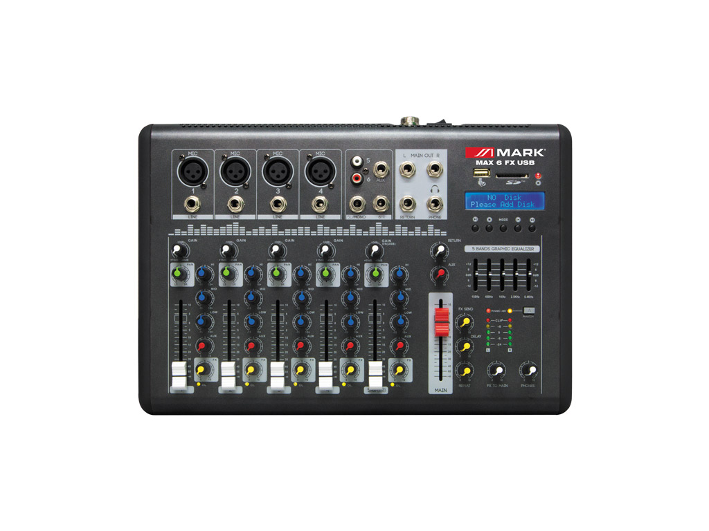 Equipson 4-Channel Audio Mixer with Phantom Power for Professionals, product image from Cggeorgallis