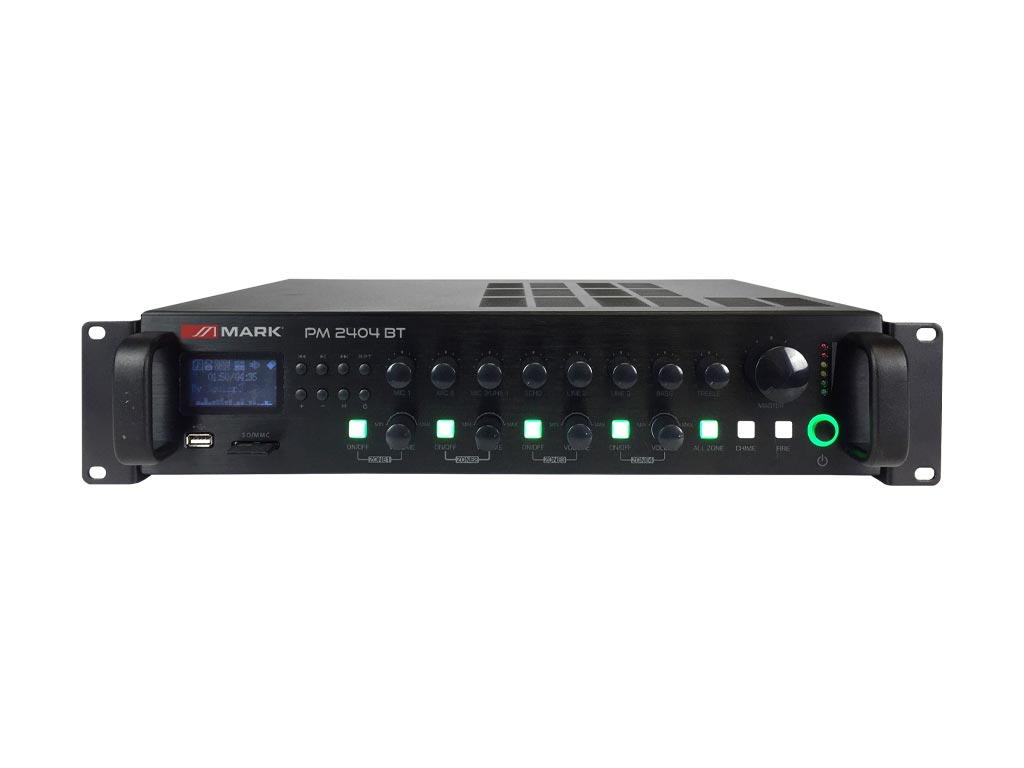 Equipson 240 W 4-Zone Mixer Amplifier with Bluetooth & MP3 Player, product image from Cggeorgallis