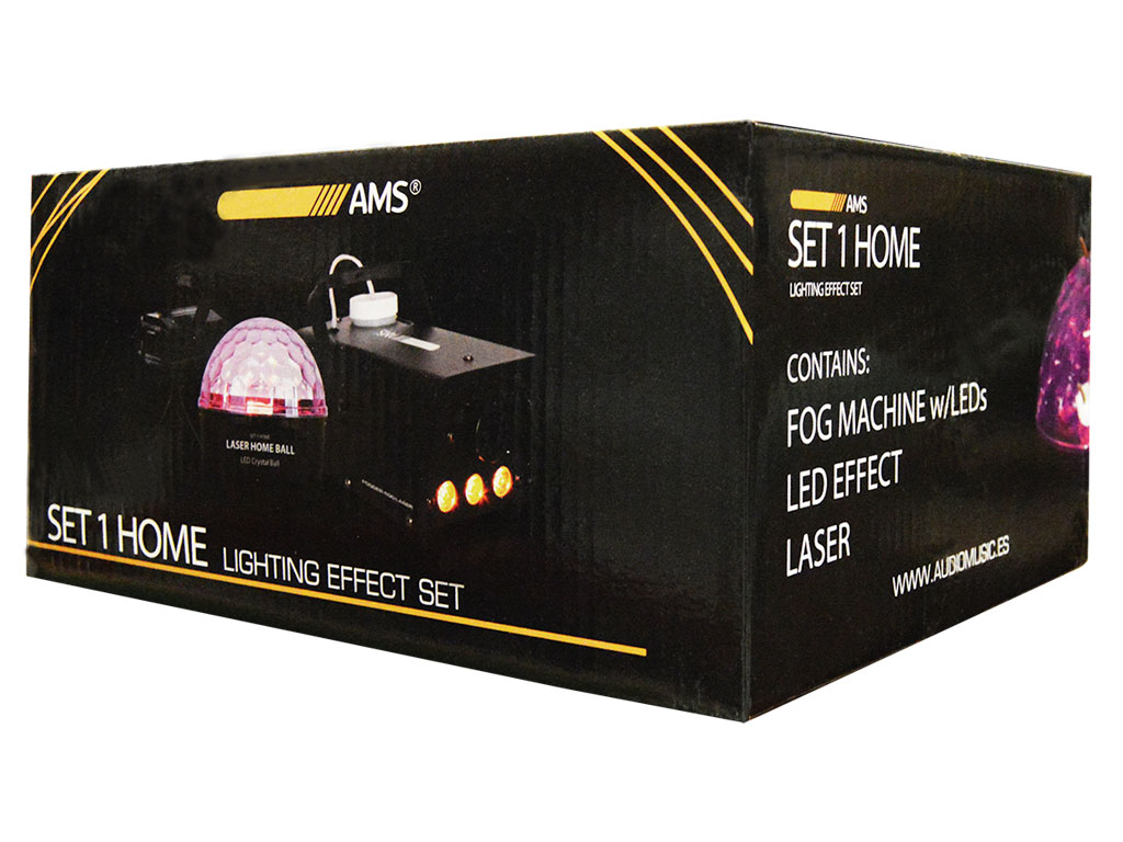 Audio Music Systems Powerful 400 W Fog Machine with Integrated RGB LEDs & Laser Show Control, product image from Cggeorgallis