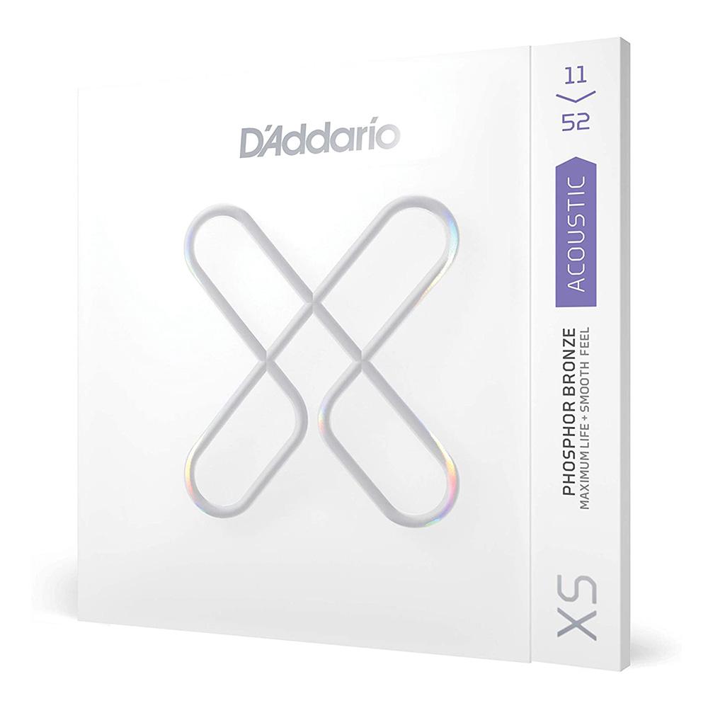 D'addario Premium 11-52 XS Phosphor Bronze Acoustic Strings – Long-Lasting Performance, product image from Cggeorgallis