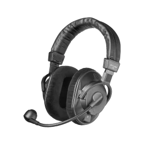 Lightweight Wireless Headset with Dynamic Mic for Clear Broadcast Audio