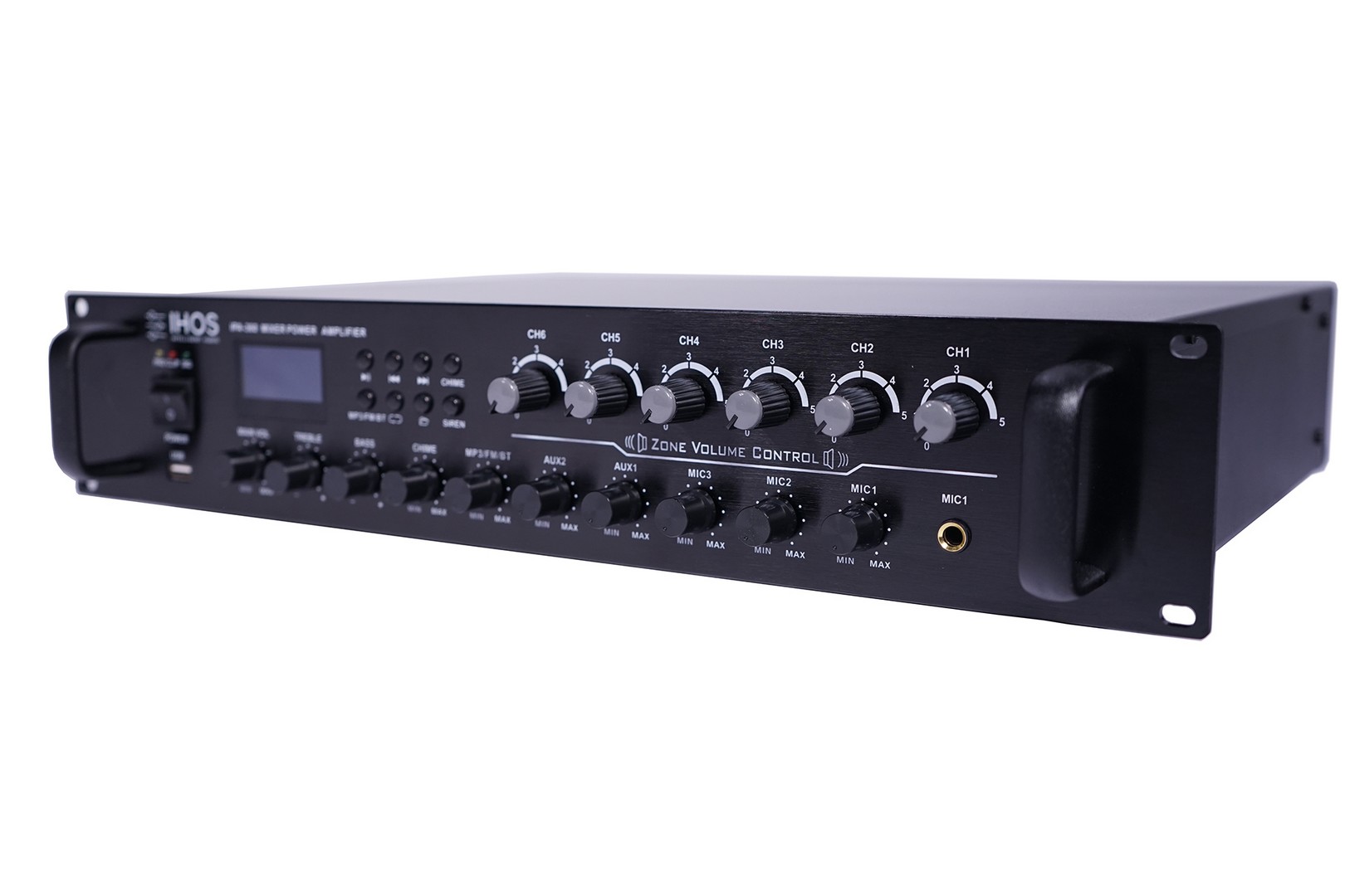 Ixos 360 W Public Address Mixer Amplifier with Bluetooth & 6 Zone Control, product image from Cggeorgallis