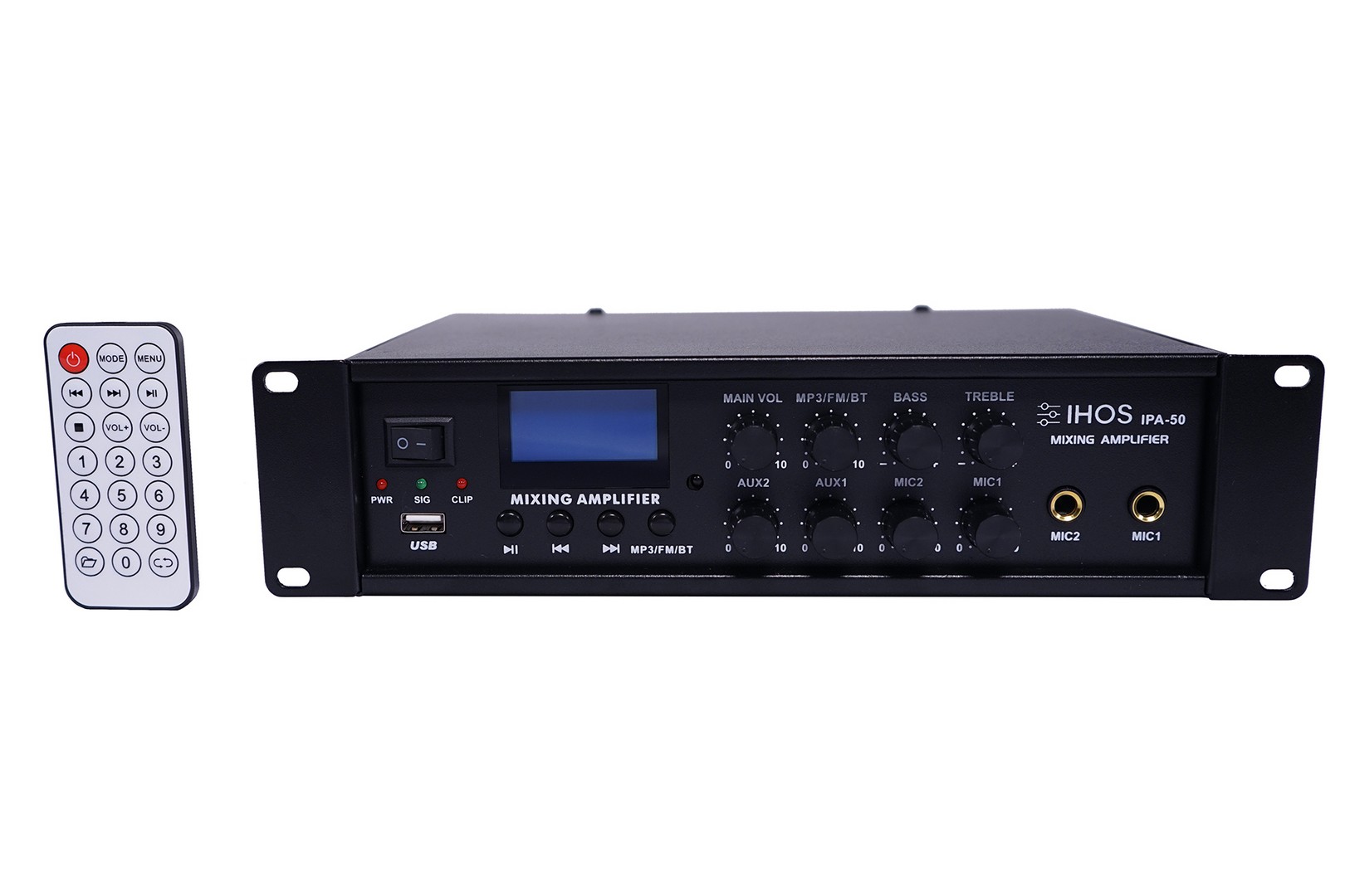 Ixos Versatile 50 W Public Address Mixer Amplifier with Bluetooth & USB, product image from Cggeorgallis