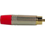 Secure Signal RCA Male Connector with Chrome Finish