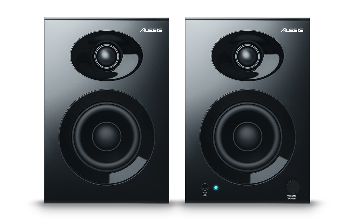 Alesis Clear Bass Studio Monitors Pair with Wood Cabinets for Precision Mixing, product image from Cggeorgallis