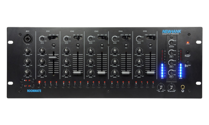INTERSTATE AUDIO 4-Zone Stereo Mixer with 11 Inputs & Dual USB Connections, product image from Cggeorgallis