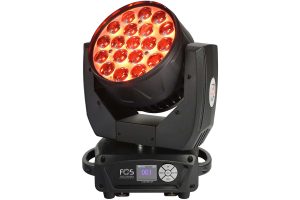 Dynamic RGBW Wash Beam Moving Head with 19 x15 W LEDs & 6-50° Zoom