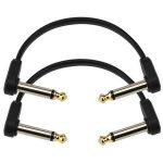 Optimize Pedalboard Space Flat Patch Cable with Geo-Tip Connectors