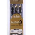 PROLINK 1.5 m 3.5 mm to 2 x RCA Cable for Clear Stereo Sound Transfer